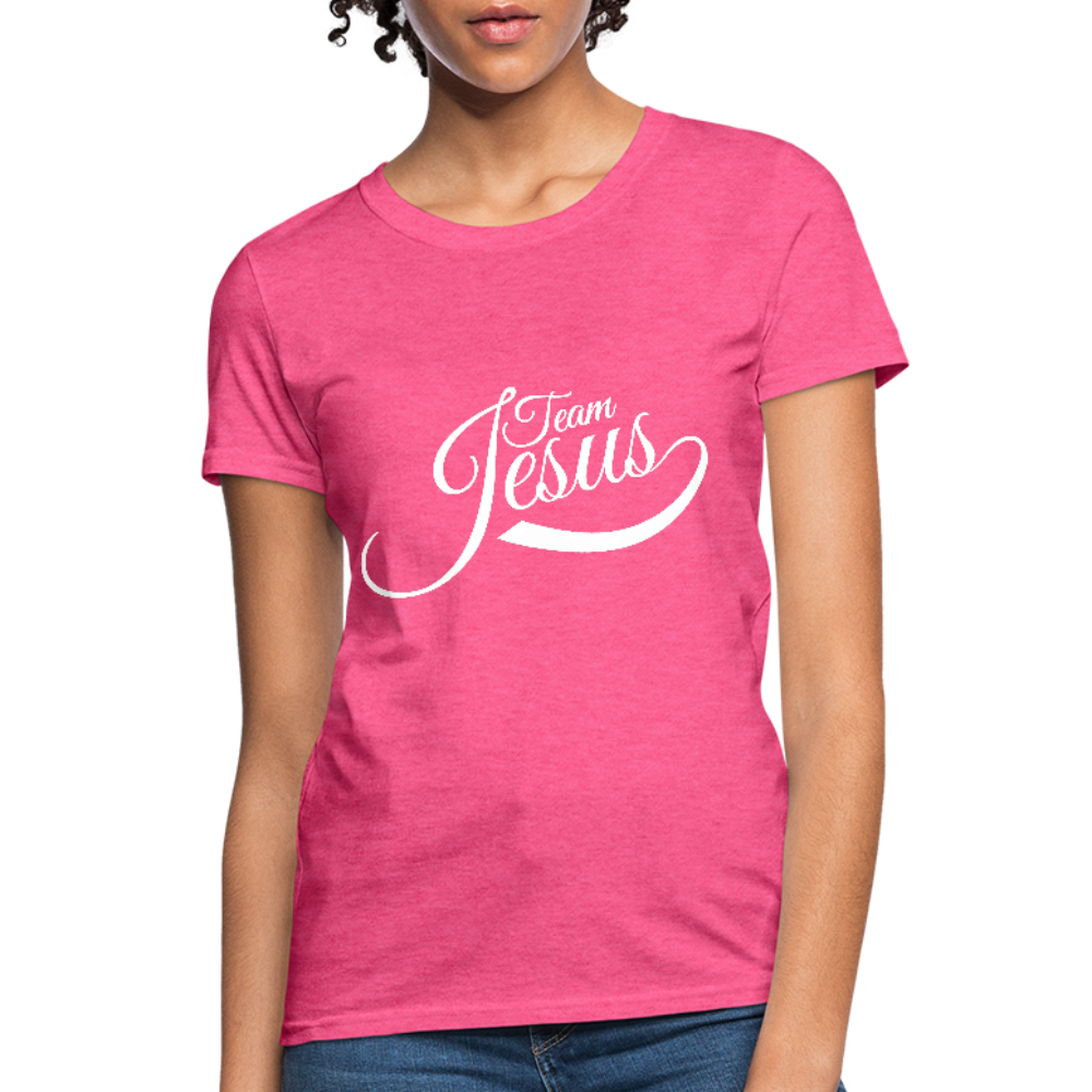 Team Jesus - White - Women's T-Shirt - heather pink