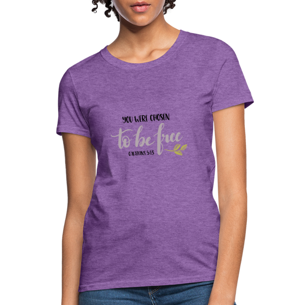 Galatians 5:13 - Women's T-Shirt - purple heather