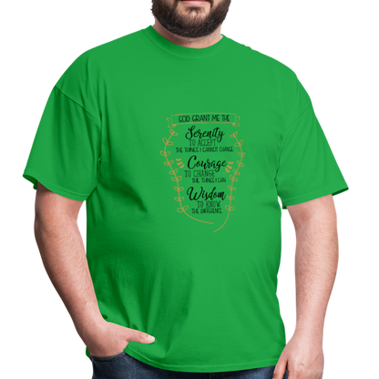 Serenity Prayer - Men's T-Shirt - bright green