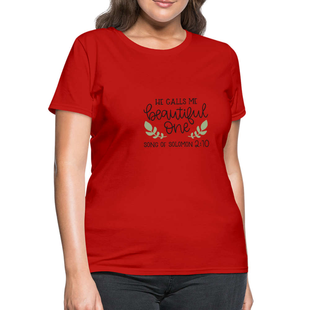 Song Of Solomon 2:10 - Women's T-Shirt - red