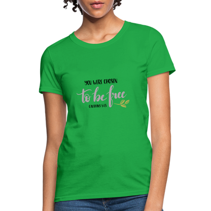 Galatians 5:13 - Women's T-Shirt - bright green
