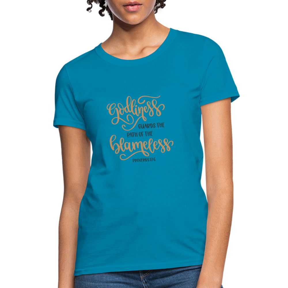 Proverbs 13:6 - Women's T-Shirt - turquoise