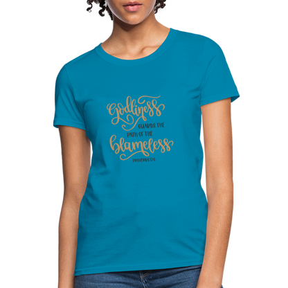 Proverbs 13:6 - Women's T-Shirt - turquoise