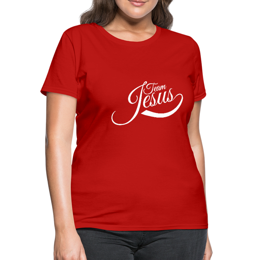 Team Jesus - White - Women's T-Shirt - red