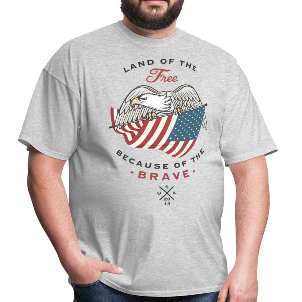 Land Of The Free - Men's T-Shirt - heather gray