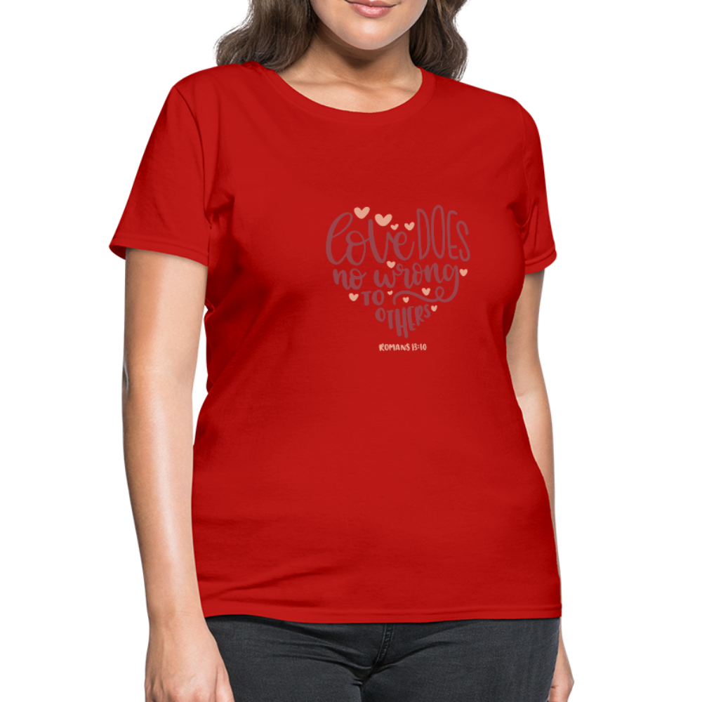 Romans 13:10 - Women's T-Shirt - red