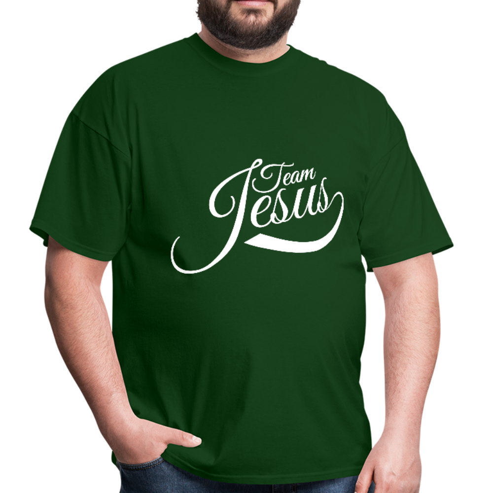 Team Jesus - White - Men's T-Shirt - forest green