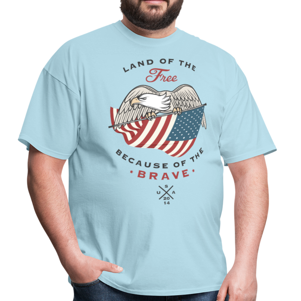 Land Of The Free - Men's T-Shirt - powder blue