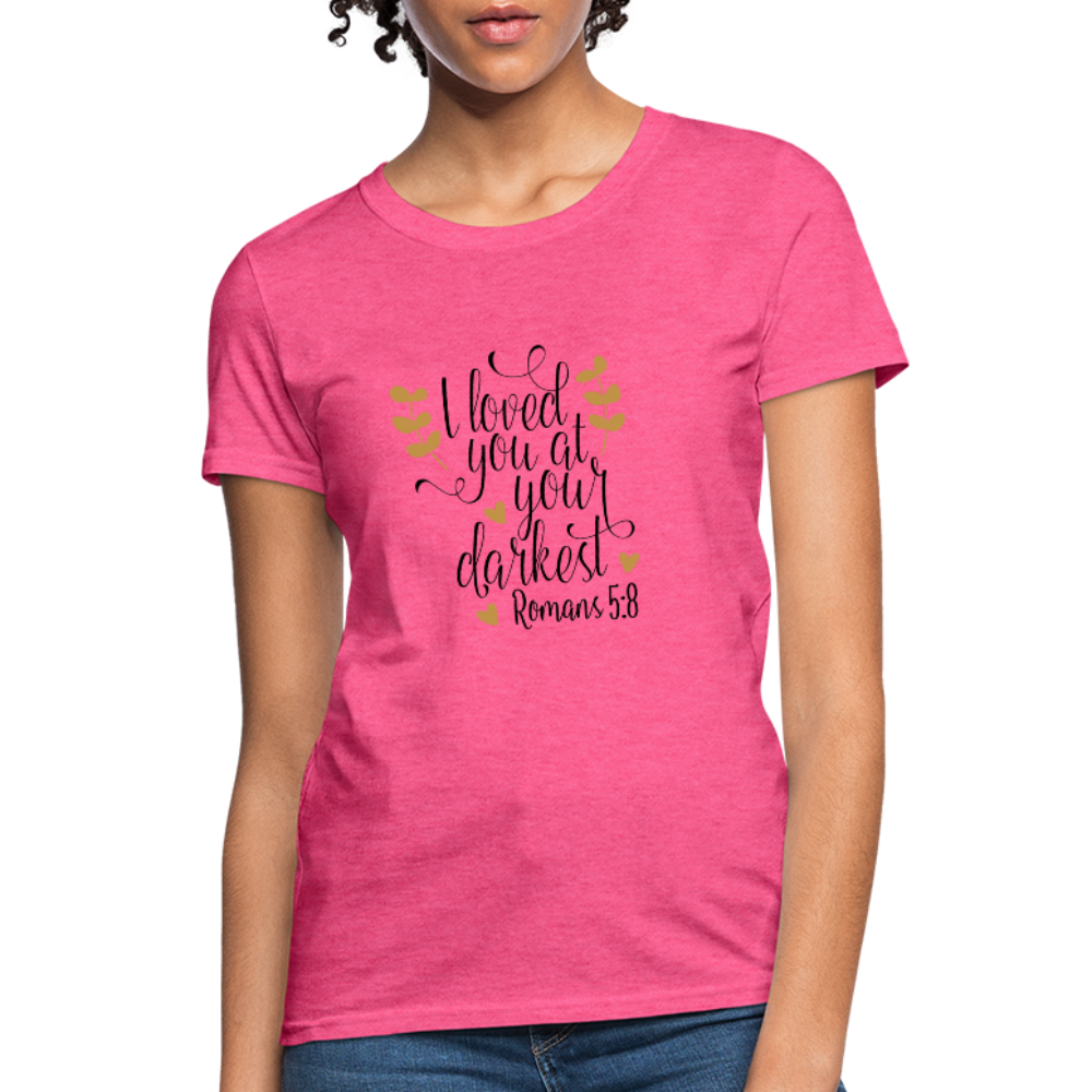 Romans 5:8 - Women's T-Shirt - heather pink
