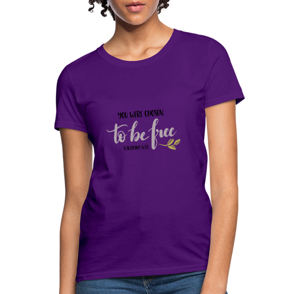 Galatians 5:13 - Women's T-Shirt - purple