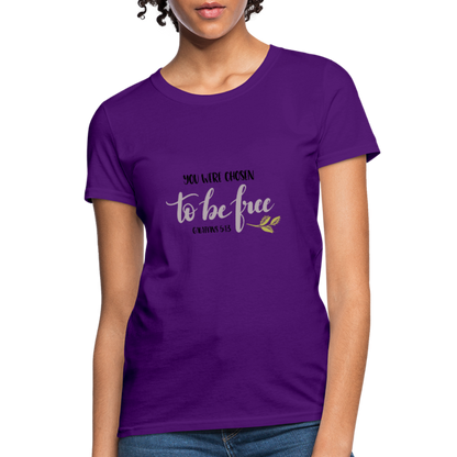 Galatians 5:13 - Women's T-Shirt - purple