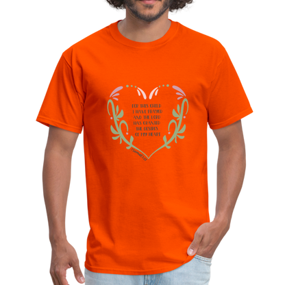 1 Samuel 1:27 - Men's T-Shirt - orange