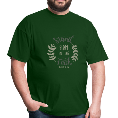 1 Corinthians 16:13 - Men's T-Shirt - forest green