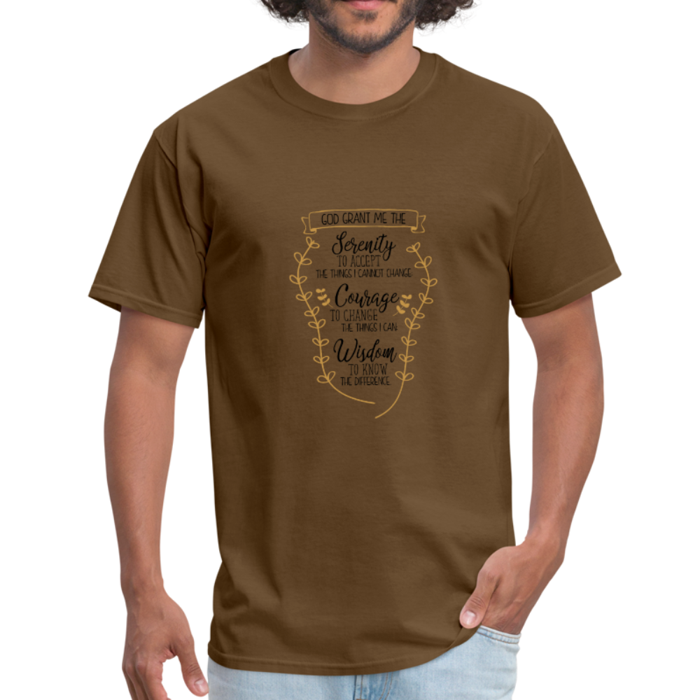 Serenity Prayer - Men's T-Shirt - brown