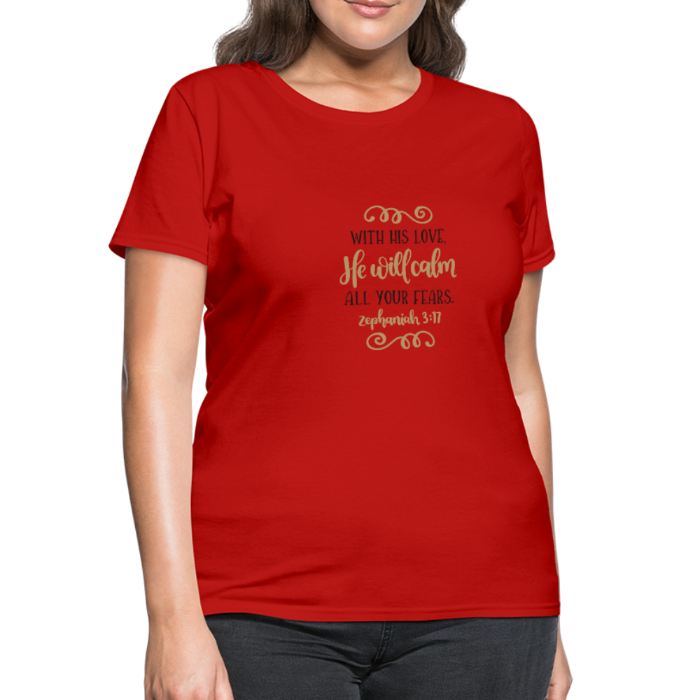 Zephaniah 3:17 - Women's T-Shirt - red