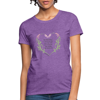 1 Samuel 1:27 - Women's T-Shirt - purple heather