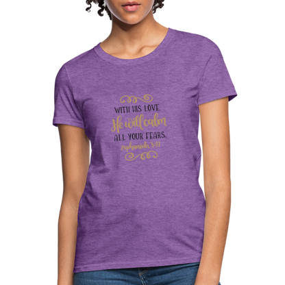 Zephaniah 3:17 - Women's T-Shirt - purple heather