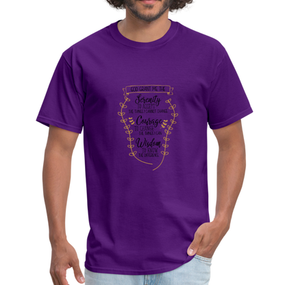 Serenity Prayer - Men's T-Shirt - purple