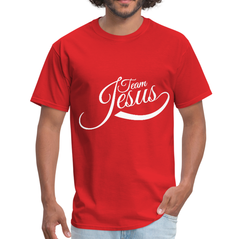 Team Jesus - White - Men's T-Shirt - red
