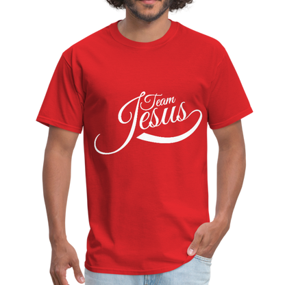 Team Jesus - White - Men's T-Shirt - red