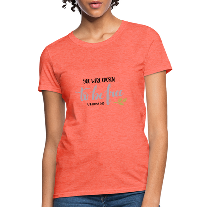 Galatians 5:13 - Women's T-Shirt - heather coral