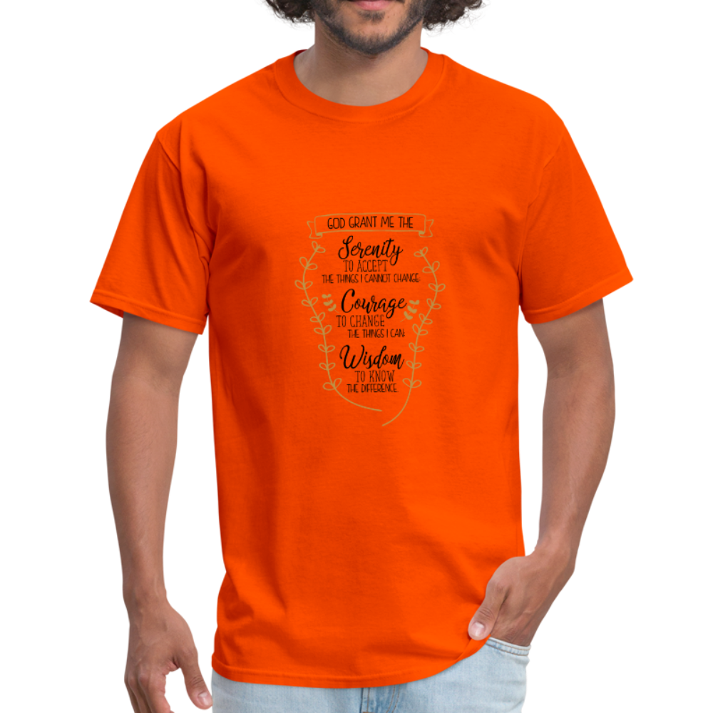 Serenity Prayer - Men's T-Shirt - orange