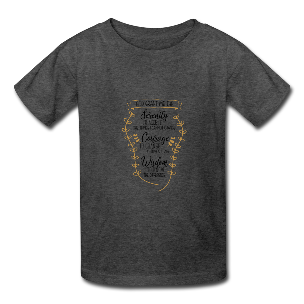 Serenity Prayer - Youth T-Shirt - heather black