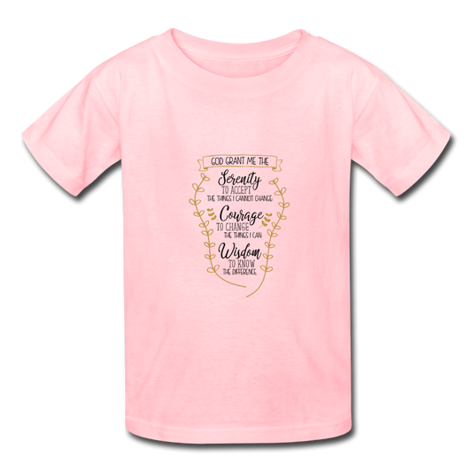 Serenity Prayer - Youth T-Shirt - pink