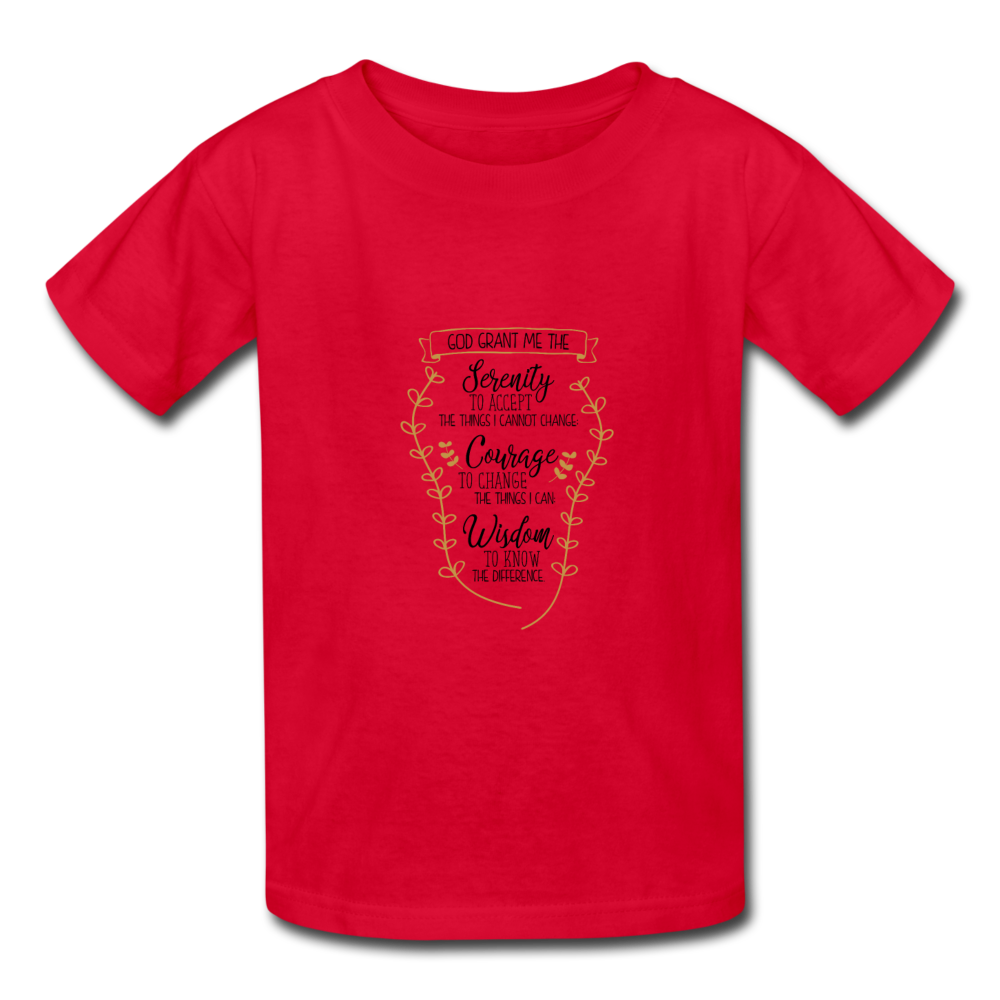 Serenity Prayer - Youth T-Shirt - red