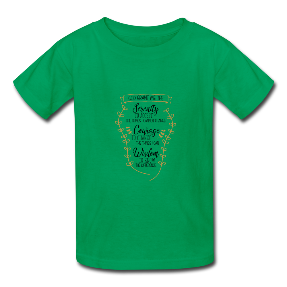Serenity Prayer - Youth T-Shirt - kelly green