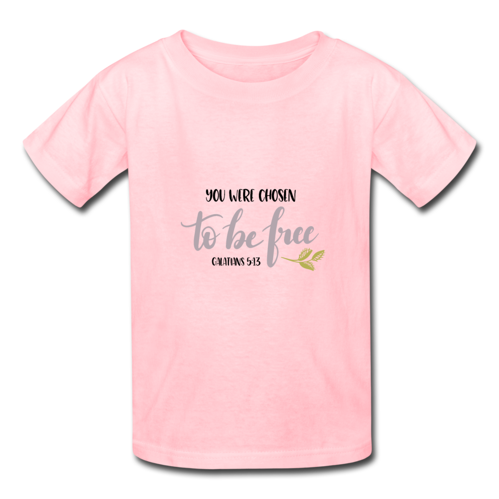 Galatians 5:13 - Youth T-Shirt - pink