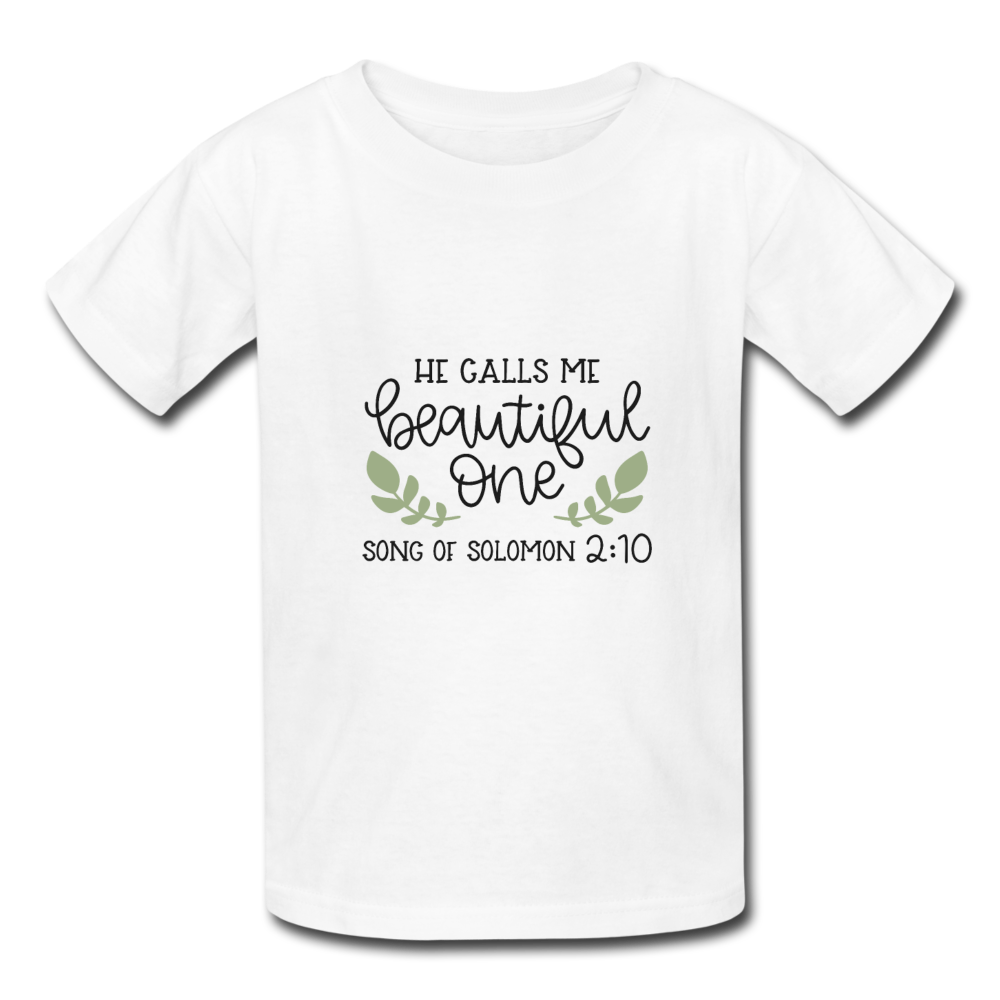 Song Of Solomon 2:10 - Youth T-Shirt - white