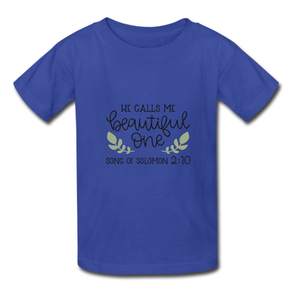 Song Of Solomon 2:10 - Youth T-Shirt - royal blue