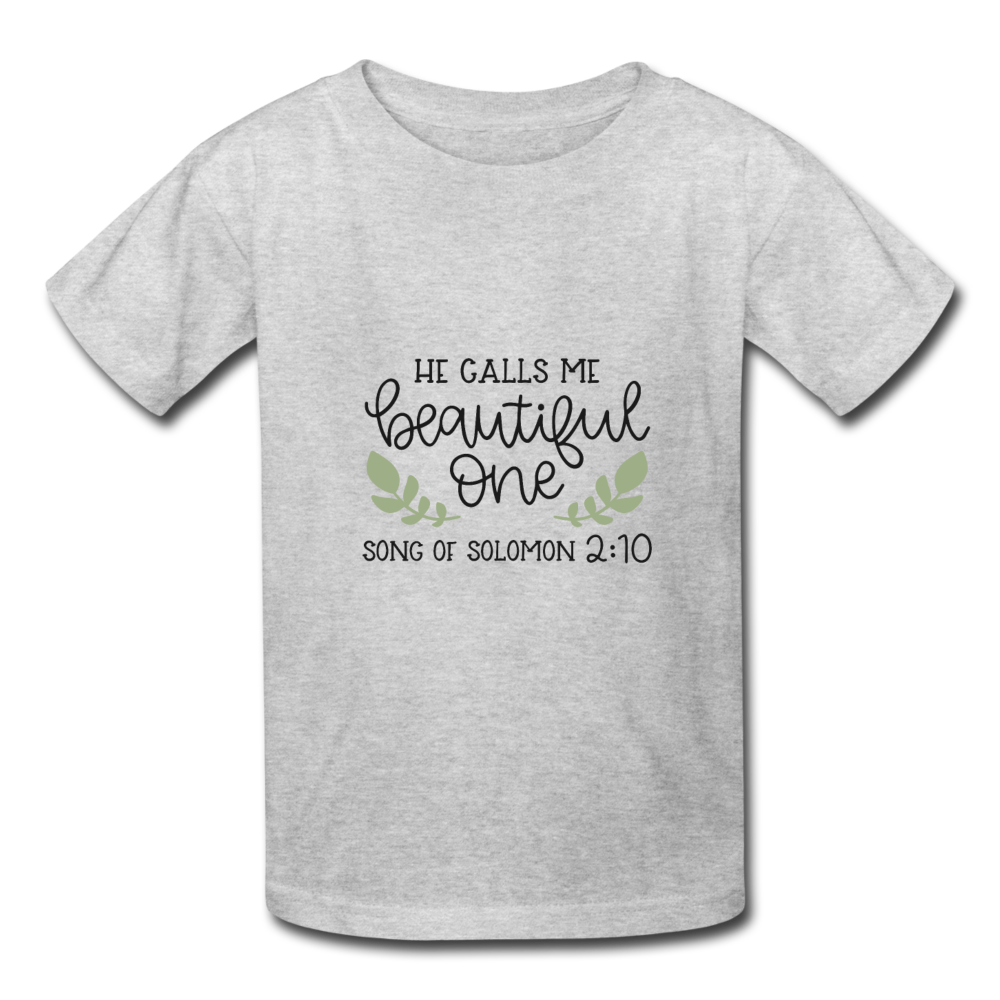 Song Of Solomon 2:10 - Youth T-Shirt - heather gray