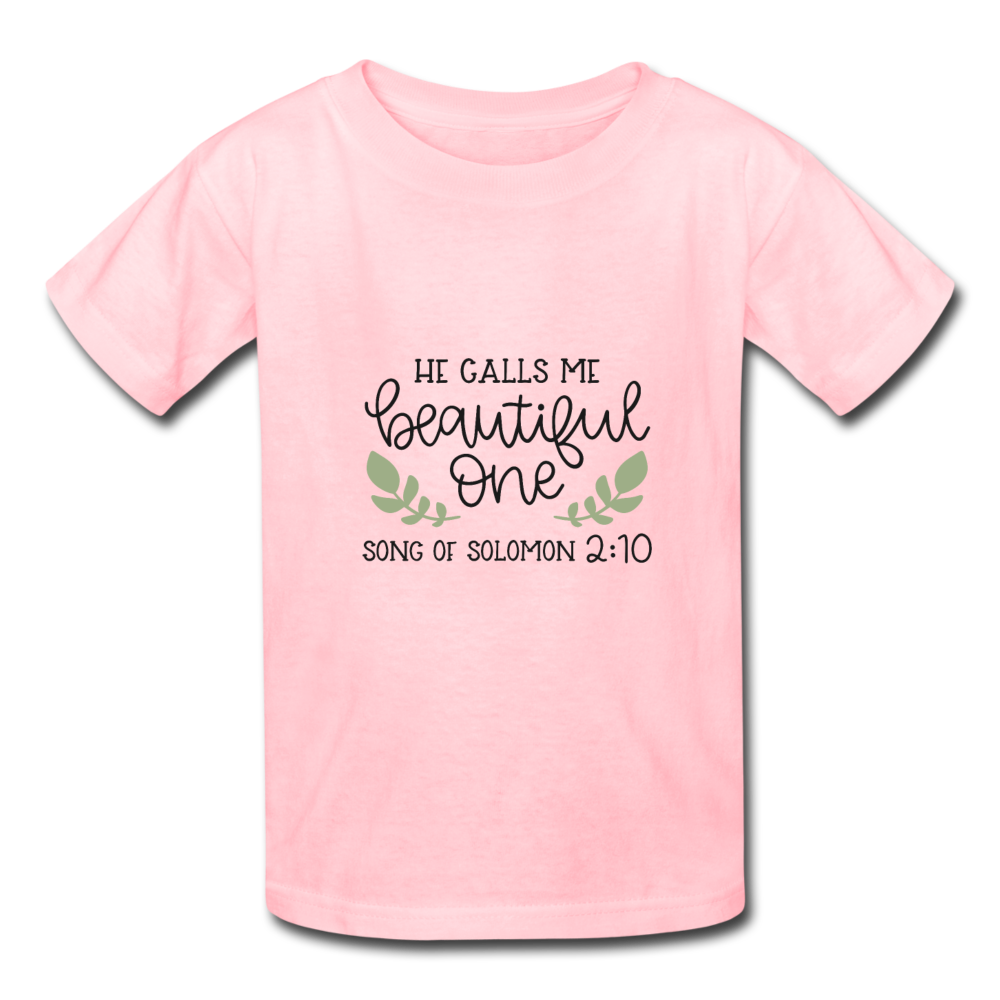 Song Of Solomon 2:10 - Youth T-Shirt - pink