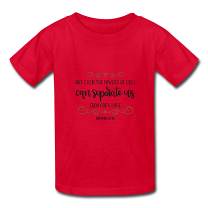 Romans 8:38 - Youth T-Shirt - red