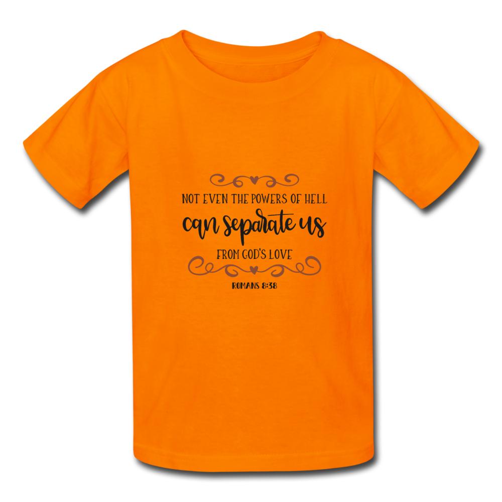 Romans 8:38 - Youth T-Shirt - orange