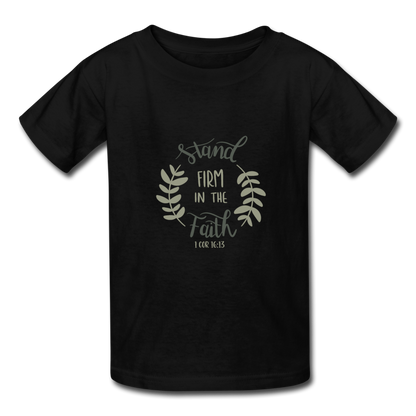 1 Corinthians 16:13 - Youth T-Shirt - black