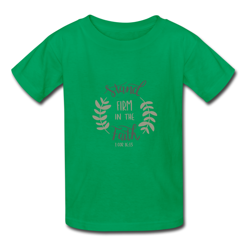 1 Corinthians 16:13 - Youth T-Shirt - kelly green