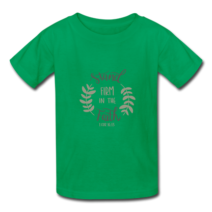 1 Corinthians 16:13 - Youth T-Shirt - kelly green