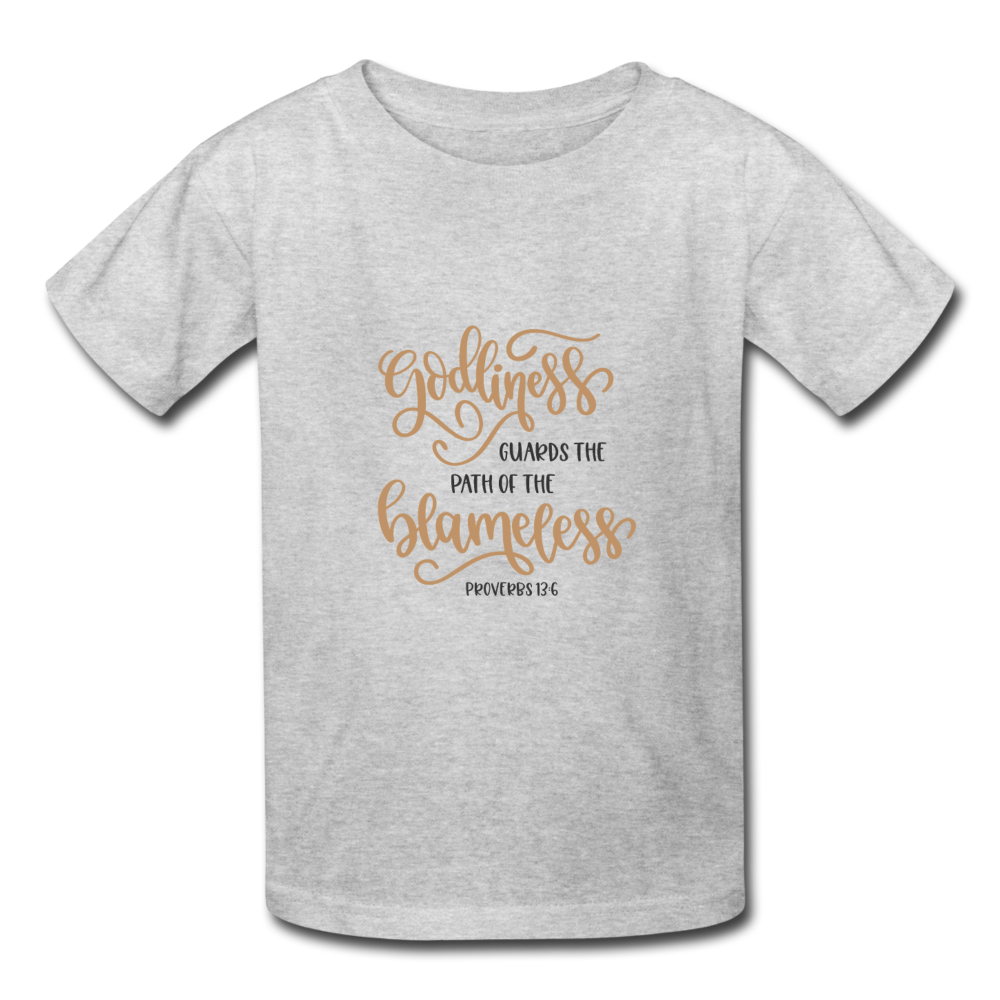 Proverbs 13:6 - Youth T-Shirt - heather gray