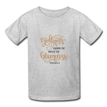 Proverbs 13:6 - Youth T-Shirt - heather gray