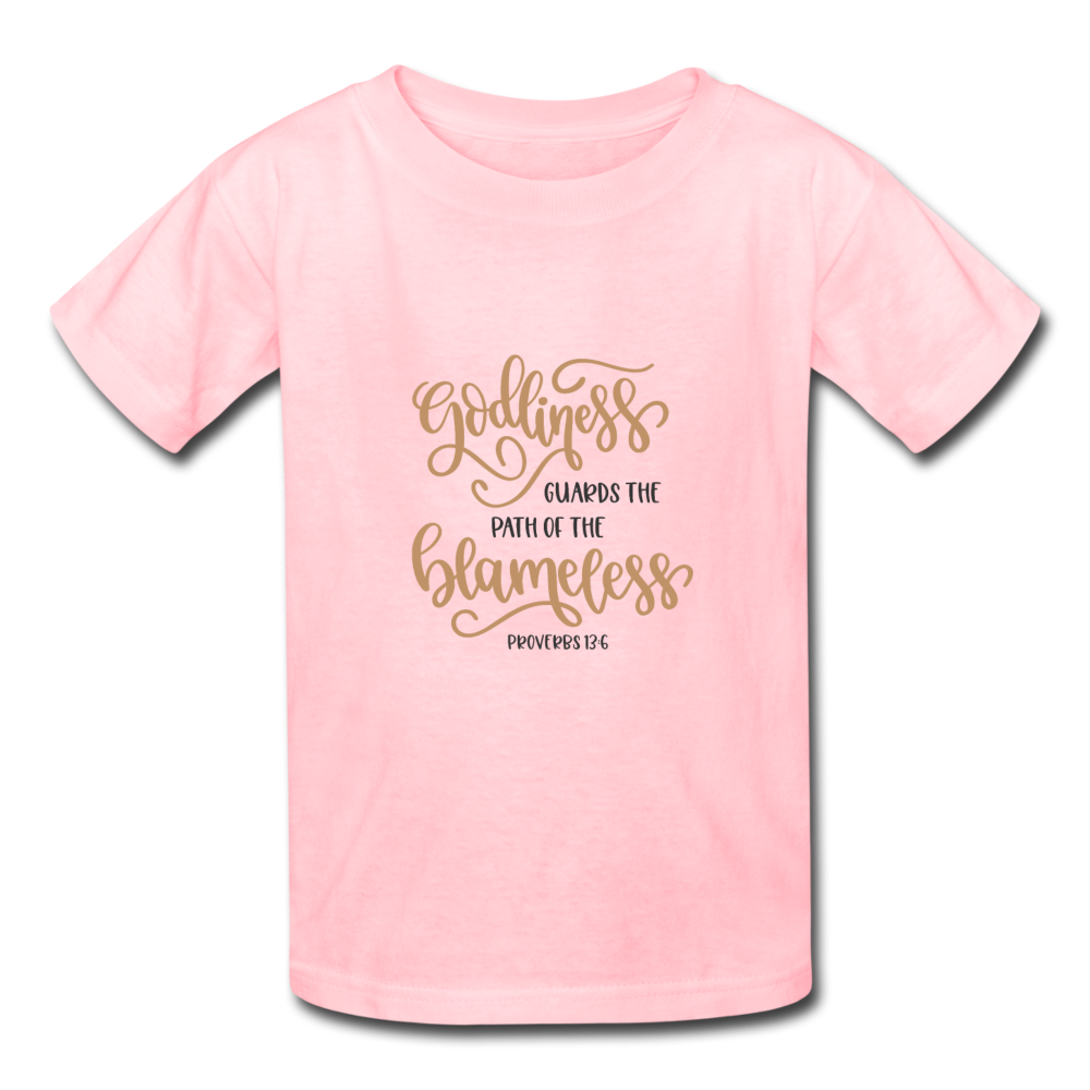 Proverbs 13:6 - Youth T-Shirt - pink