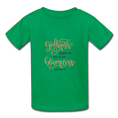 Proverbs 13:6 - Youth T-Shirt - kelly green