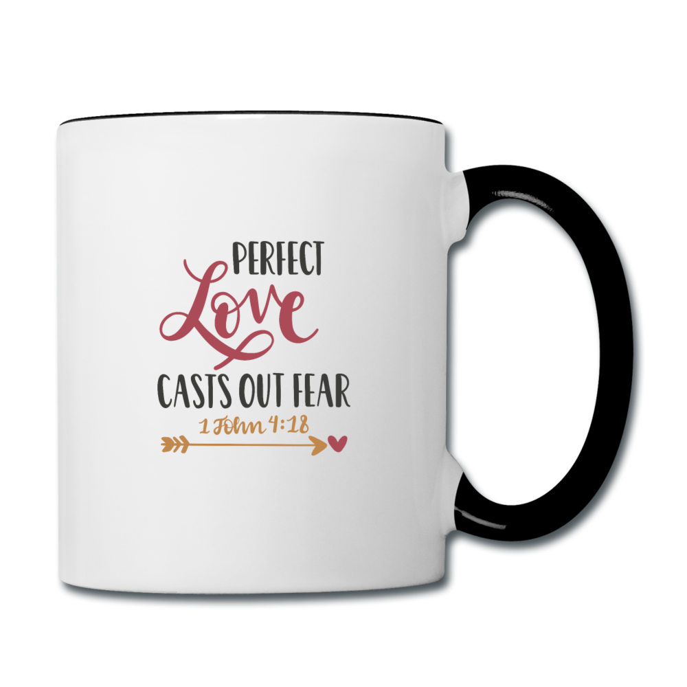 Perfect Love - Contrast Coffee Mug - white/black