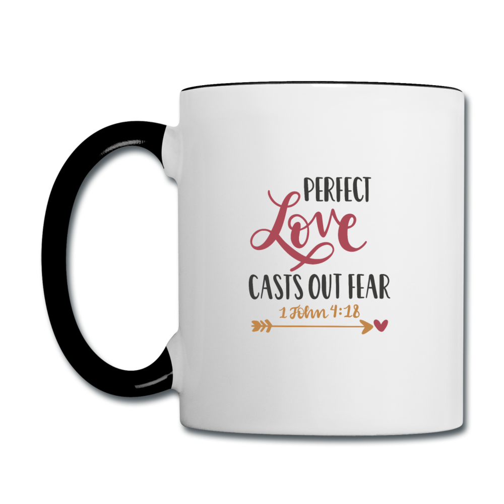 Perfect Love - Contrast Coffee Mug - white/black