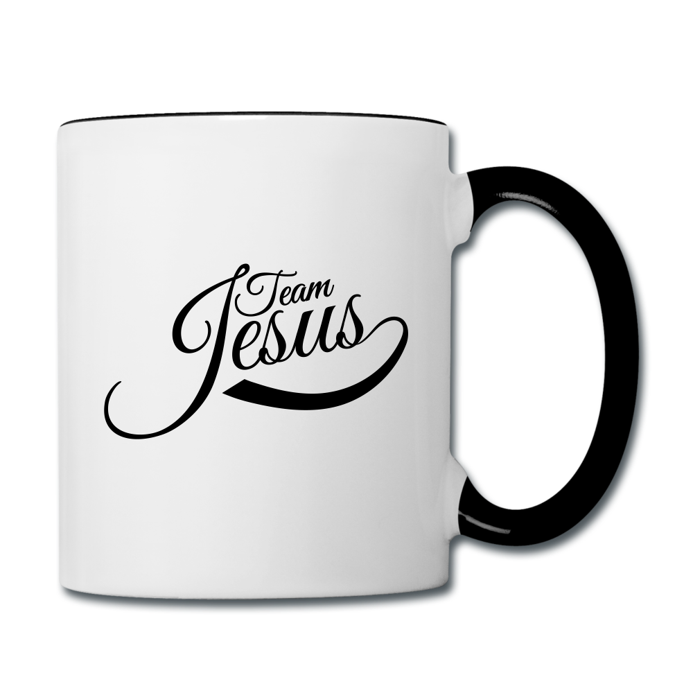 Team Jesus - Contrast Coffee Mug - white/black