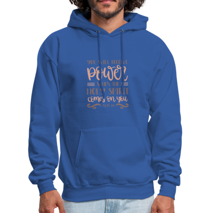 Acts 1:8 - Men's Hoodie - royal blue