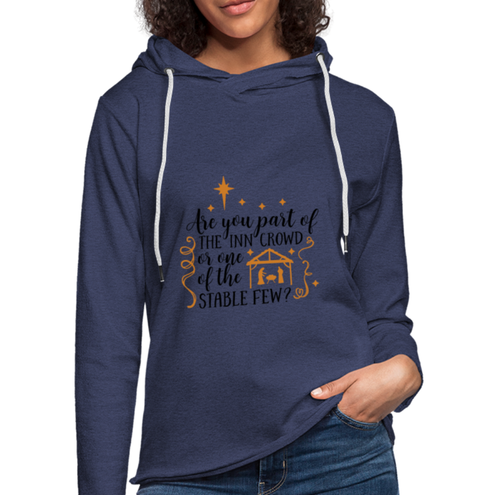 Are You Part Of The Inn Crowd - Lightweight Terry Hoodie - heather navy
