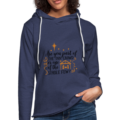 Are You Part Of The Inn Crowd - Lightweight Terry Hoodie - heather navy